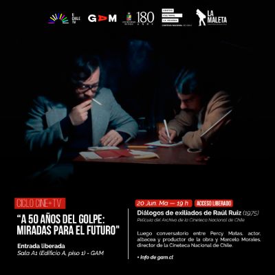 UchileTV y Centro Cultural Gabriela Mistral realizan ciclo de cine y TV gratuito sobre los 50 años del golpe