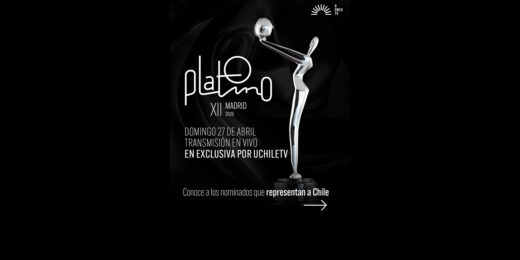 Los Premios Platino llegarán a Chile a través de UchileTV